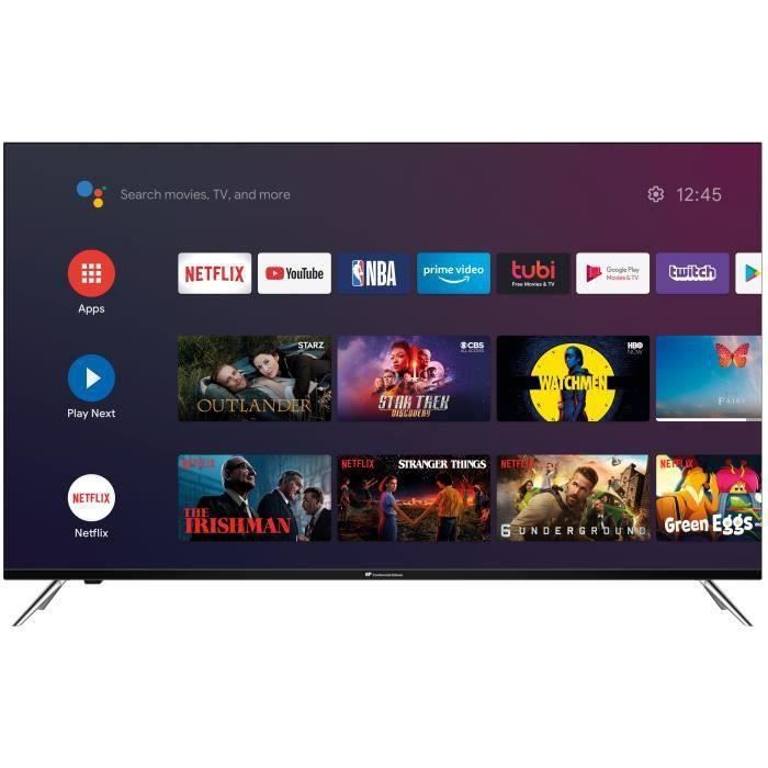 CONTINENTAL EDISON Android TV QLED - 146 cm (58-) - 4K UHD Borderless