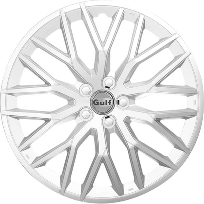 GULF GT40 4 Enjoliveurs 16 Pouces Argent