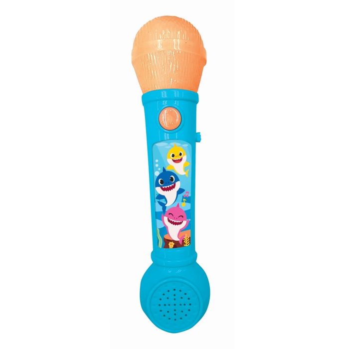 BABY SHARK Microphone lumineux avec mélodies et effets sonores - LEXIBOOK