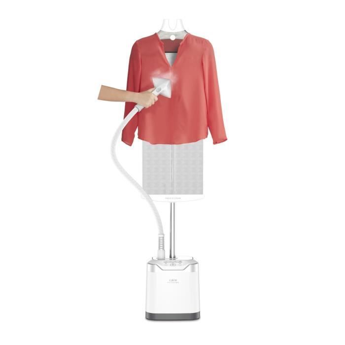CALOR IT8440C0 Pro Style Care Défroisseur vapeur vertical, Réservoir 1,3 L, Support vertical breveté, Vapeur 35g/min, Chauffe rapide