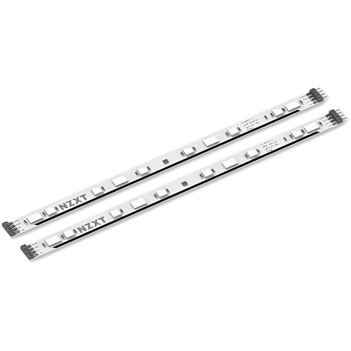 NZXT - 2 Bandes LED RGB HUE 2 LED Strip (200mm) - AH-2S620-D1 - Compatible avec Contrôleur HUE 2