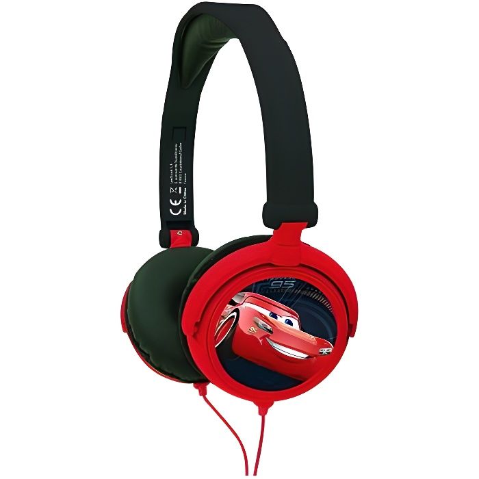 CARS Casque stéréo enfant LEXIBOOK - pliable et ajustable