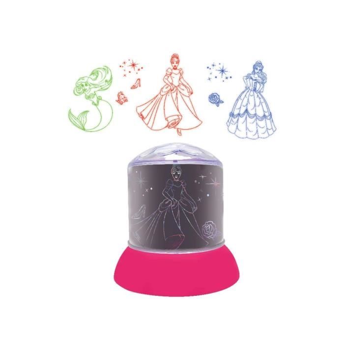 Projections LED DINEJ PRINCESSES LED Veilleuse avec projection chambre enfant LEXIBOOK - Projection sur 3 glaciers