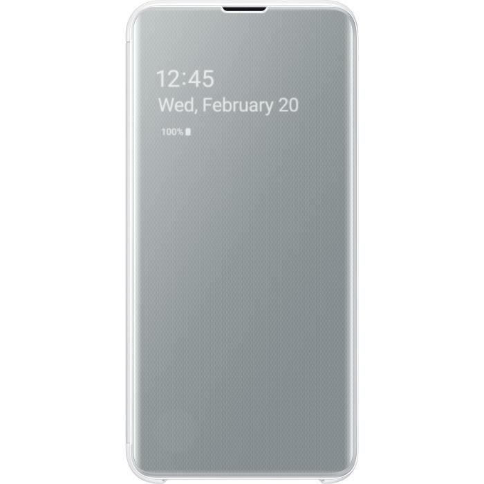 Samsung Clear View cover S10e - Blanc