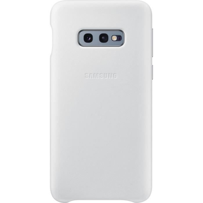 Samsung Coque en cuir S10e - Blanc