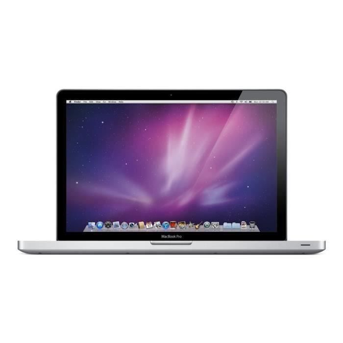 APPLE MacBook Pro 13- 2009 Core 2 Duo - 2,26 Ghz - 2 Go RAM - 256 Go SSD - Gris - Reconditionné - Etat correct