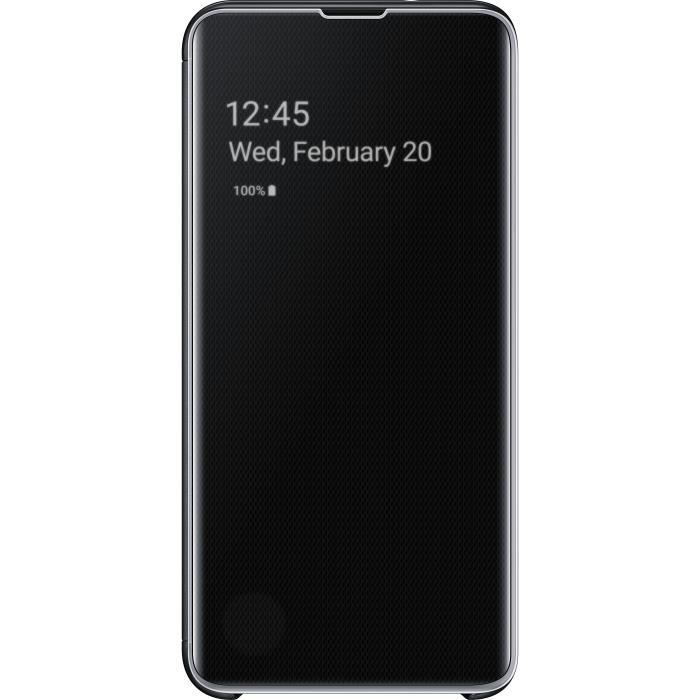 Samsung Clear View cover S10e - Noir