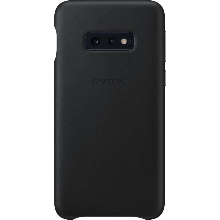 Samsung Coque en cuir S10e - Noir