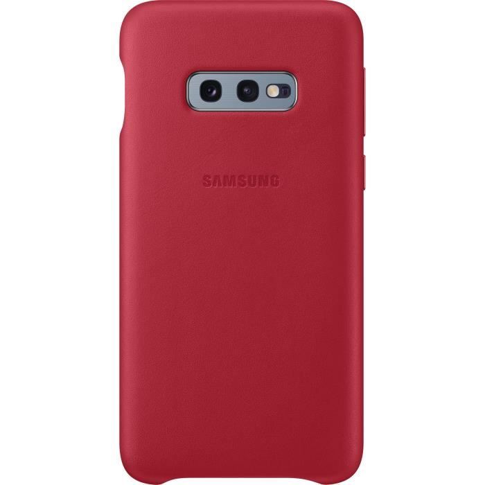 Samsung Coque en cuir S10e - Rouge bordeaux