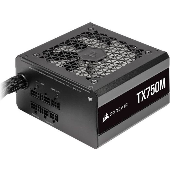 CORSAIR Bloc d'alimentation TX-M Series TX750M - 750W - 80 PLUS Gold (CP-9020230-EU)
