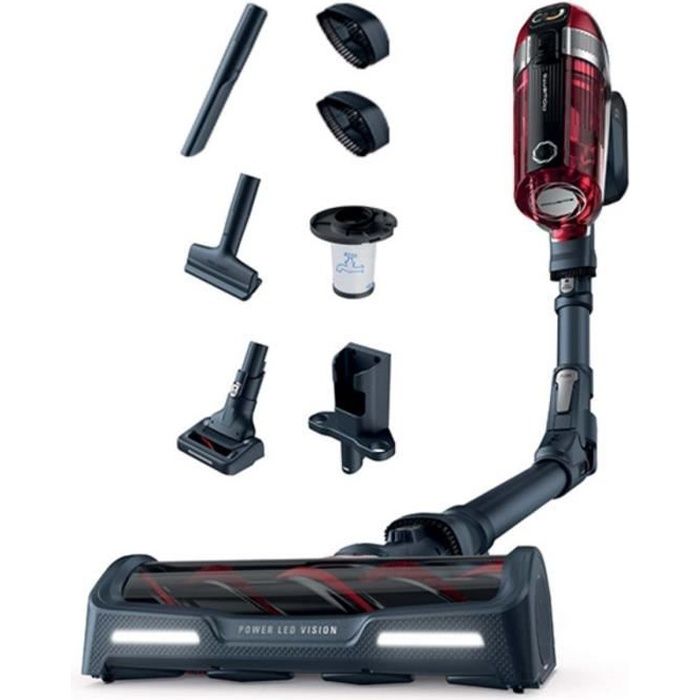 ROWENTA X-Force Flex 11.60 YY4890FE Aspirateur balai sans fil, Animal Kit, Aspiration puissante, Technologie Flex, Batterie amovible