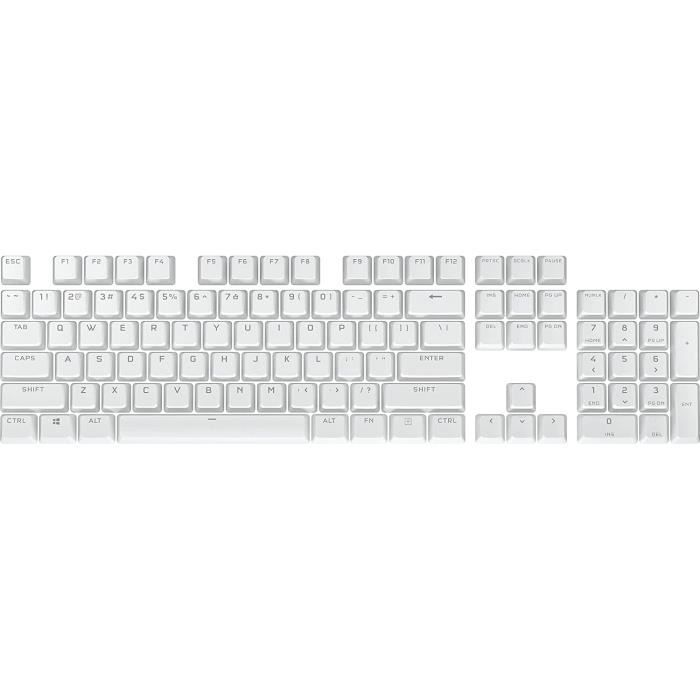 CORSAIR Kit de Modification de Touches PBT Double-Shot PRO - Blanc (CH-9911040-FR)