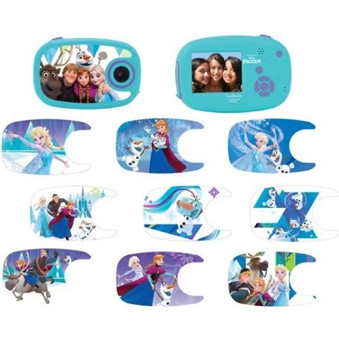 LA REINE DES NEIGES Appareil photo numérique enfant 5 MP écran 5 cm LEXIBOOK - personnalisable avec 10 stickers
