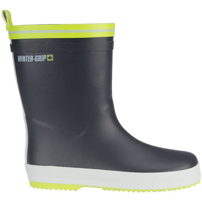 WINTER-GRIP Bottes chaudes - Enfant - Gris et Vert