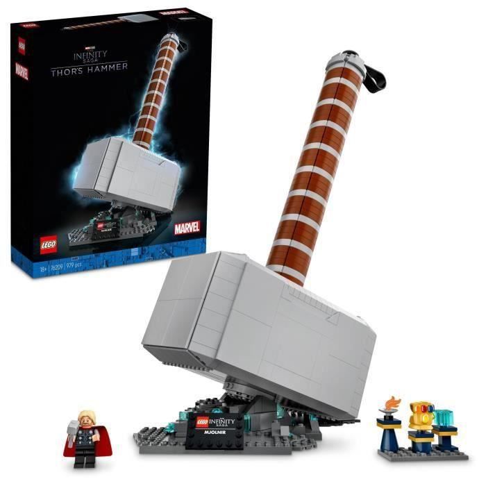 LEGO® 76209 Marvel Le Marteau De Thor​, Maquette à Construire, Avengers de la Saga Infinity, Figurine Thor et le Gant de l'Infini