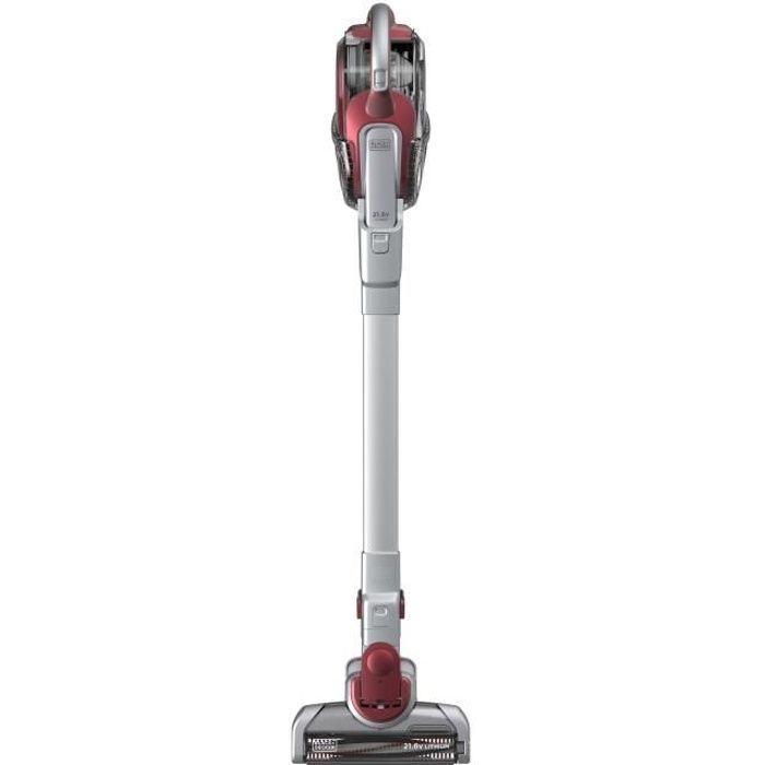 BLACK&DECKER HVFE2150LR Aspirateur balai sans fil 2 en 1 sans sac - 21,6V - 450 ml