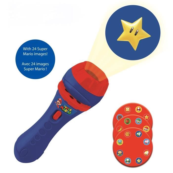 Projecteur d'histoire et torche SUPER MARIO - LEXIBOOK