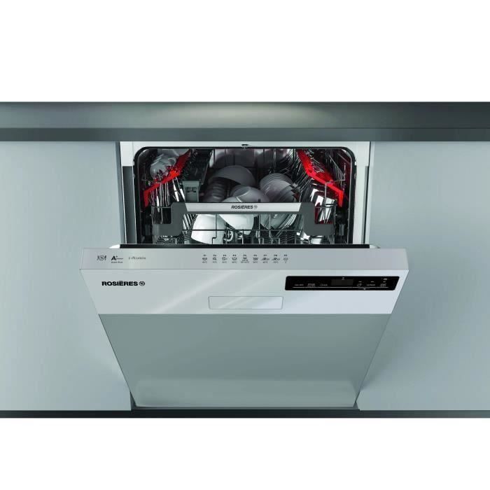 ROSIERES RDSN1D530PX - Lave-vaisselle encastrable - 15 couverts - 44 dB - A+ - L60 cm - Inox