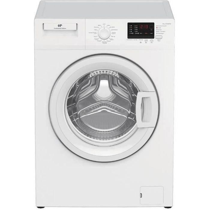 Lave-linge hublot CONTINENTAL EDISON CELL10140TW - 10kg - Moteur induction - Largeur 60 cm - 1400 tours/min - blanc