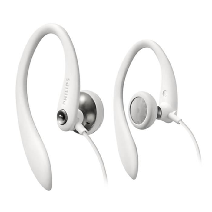 PHILIPS SHS3300WT - Ecouteurs intra auriculaires Sport filaire - Blanc