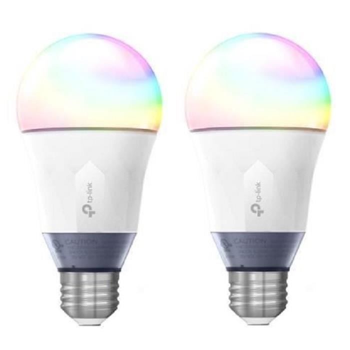TP-LINK Lot de 2 Ampoules LED LB130 connectées Wi-Fi E27 avec changement de couleur, de blanc et de luminosité