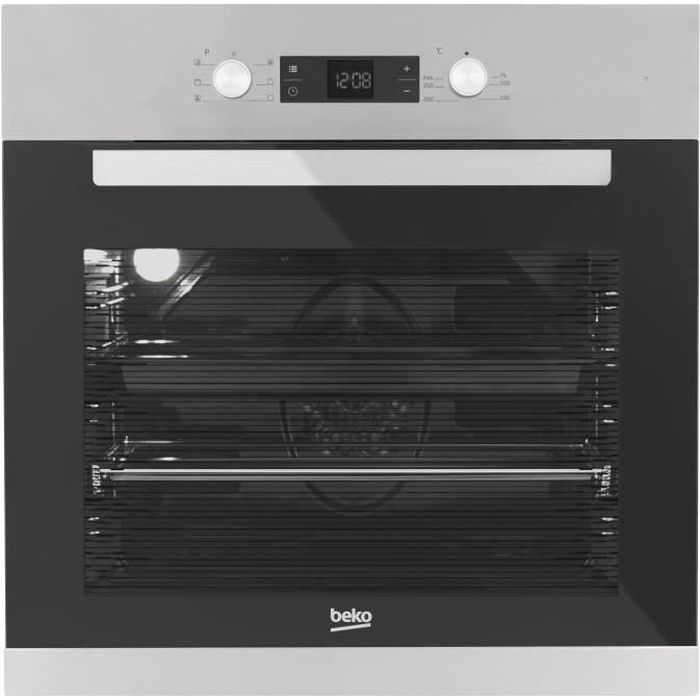 BEKO BIE22300XC - Four électrique encastrable - multifonction - 71L - catalyse - A - Inox anti-trace