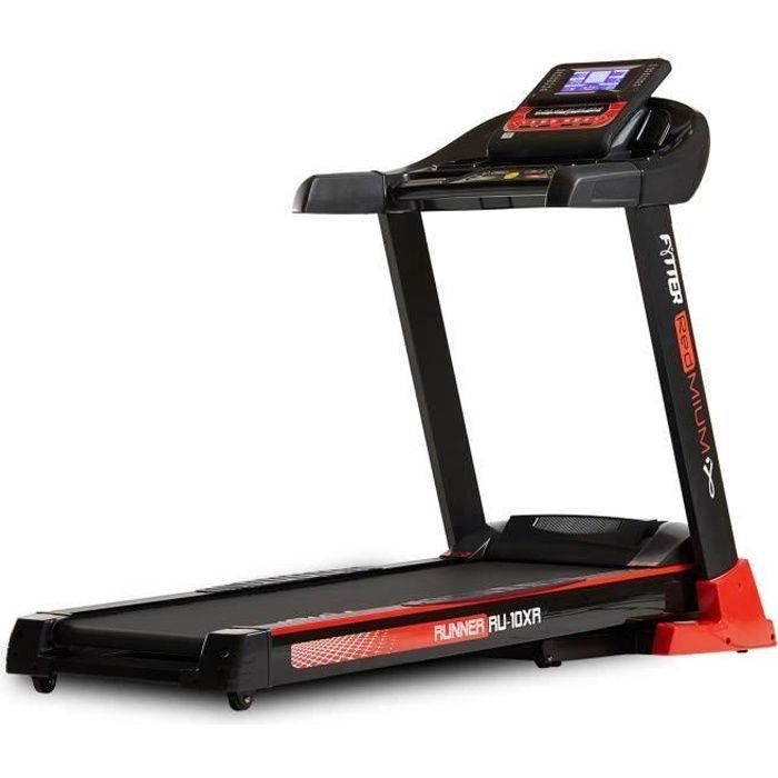 FYTTER Tapis de course pliable RU-10XR - Semi professionnel, 4,5 CV, 22 km/h, 15% inlinaison, avec système de montage rapide.