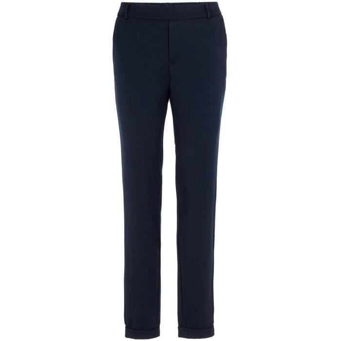 VERO MODA Pantalon Ajusté Bleu Marine Femme