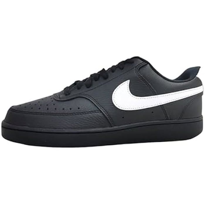 Nike Basket - NIKE - Court Vision Lo - Noir et Blanc - Tige en cuir synthétique - Semelle confortable