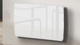 CARRERA Radiateur électrique à inertie céramique Jarpa - Programmation LCD - 1000 W - Façade en verre blanc-1