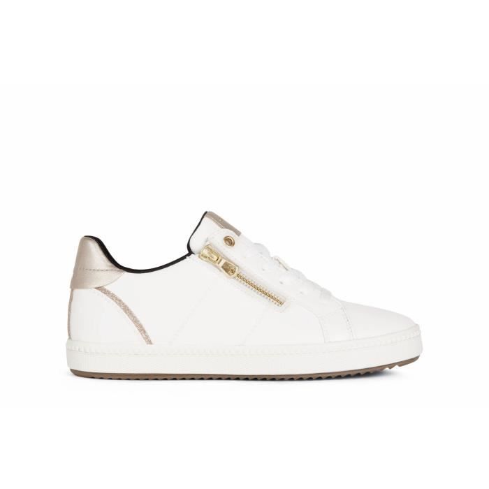 Sneakers GEOX D Blomiee Semelles evergreen Blanc Femme