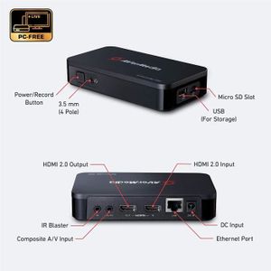 Avermedia Boîtier D'Acquisition Et Capture Vidéo HDMI USB 3.0 AVerMedia  Live Streamer Cap 4K - NOIR - Prix pas cher