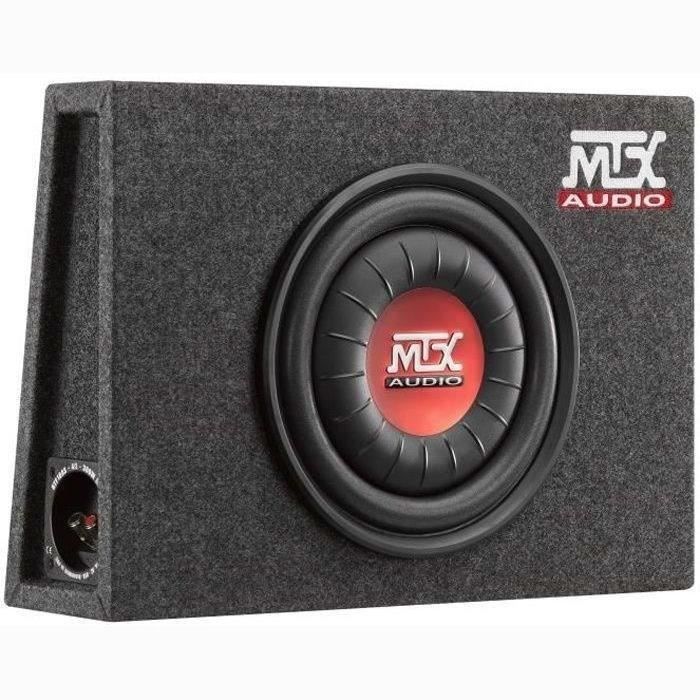 MTX RTF10AS Caisson de grave voiture extra plat clos 25cm 300W RMS 4Ω membrane polypropylène