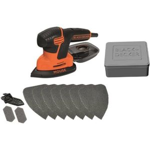 Black /& Decker ka2500k Compact-Mouse Triangle Meuleuse 120 W avec ACCESSOIRES /& VALISE