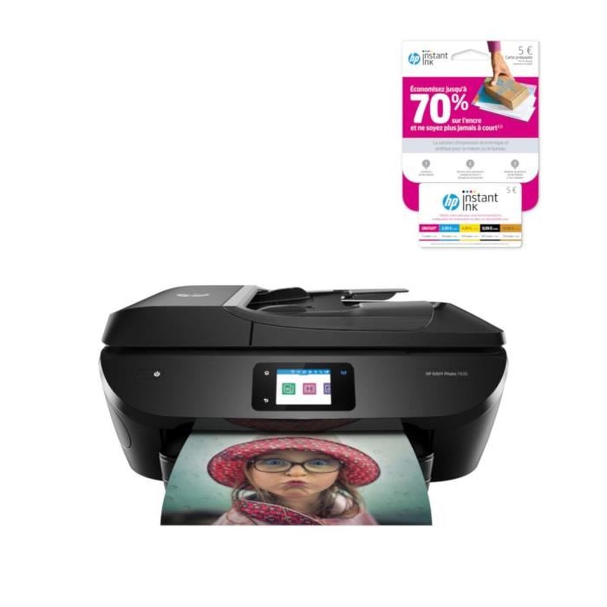 Hp Imprimante Tout En Un Envy Photo 7830 Carte Instant Ink