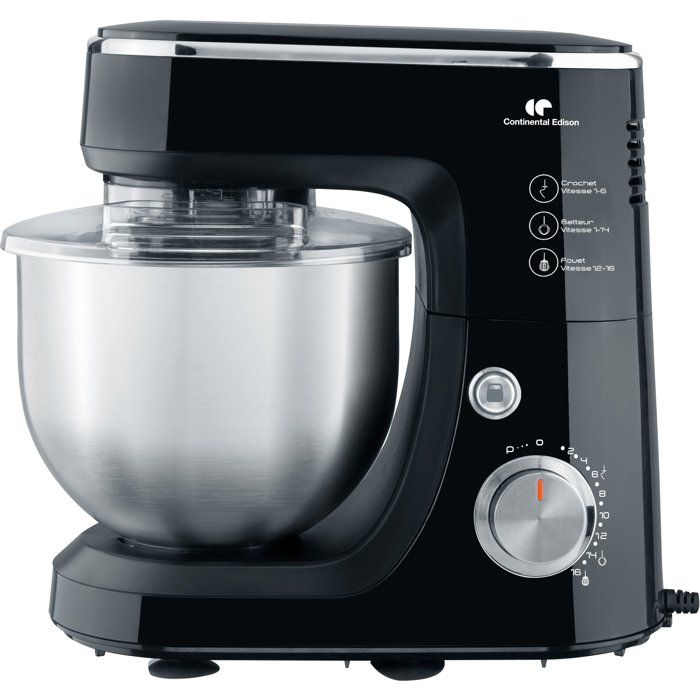 Robot pâtissier CONTINENTAL EDISON CERP800B2 43 10 vitesses + pulse
