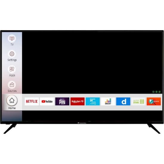 CONTINENTAL EDISON Smart TV LED 4K UHD - 65" (164cm) - HDR - WiFi - Netflix - Youtube -HDMIx3 - USBx2