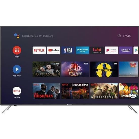 CONTINENTAL EDISON Android TV 70'' (176,5 cm) 4K Ultra HD (3840*2160) - HDR -Wi-fi- Bluetooth Netflix - Google Assitant -