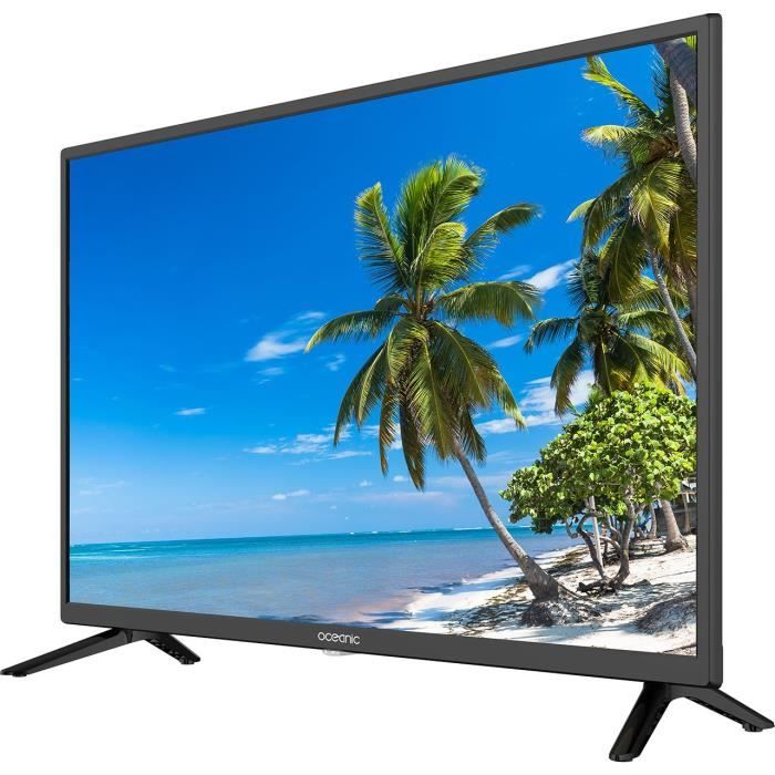 TV LED ECRAN PLAT 32 POUCES OSCAR - NOIR- USB 2.0, HDMI, VIDEO IN/OUT, TV  SLIM, DECODEUR INTEGRE - 12 MOIS GARANTIE