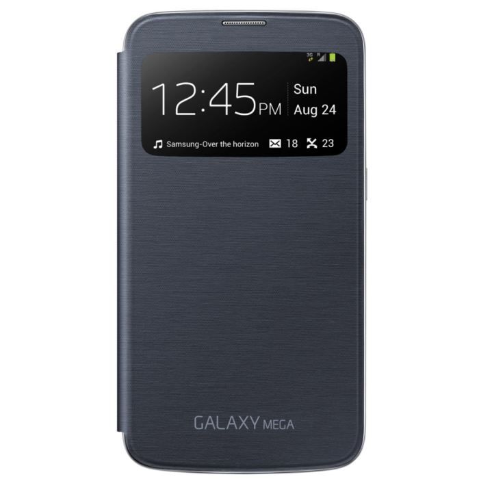 SAMSUNG Cover Sview Origine Galaxy Méga - Noir