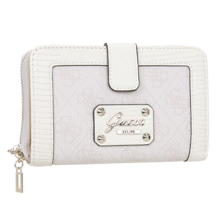 Portefeuille Trèfle Guess Pour Femme - Couleur Onyx, Cuir Synthétique, Neuf Avec étiquettes