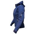 RIDER-TEC Blouson femme en Soft-Shell couleur Bluejean avec coques de protections-2