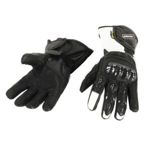Noir MQS Gants Moto avec Coque Kevlar Taille L