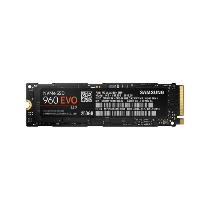 Samsung SSD 250 Go 960 EVO M.2 Type 2280 - Cdiscount Informatique