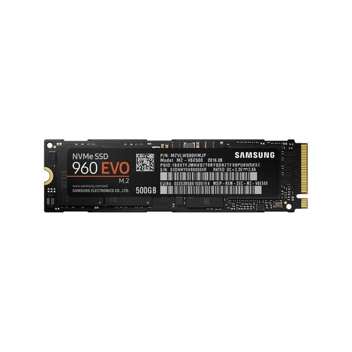 Samsung Ssd 960 Evo 500 Go M 2 Type 2280 Prix Pas Cher Cdiscount