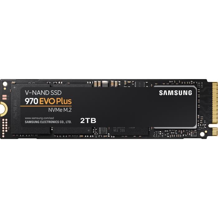 SAMSUNG - SSD Interne - 970 EVO PLUS - 2To - M.2 NVMe (MZ-V7S2T0BW) -  Cdiscount Informatique