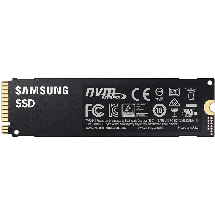 SAMSUNG SSD Interne 980 PRO 2To M.2 NVMe MZ V8P2T0BW Controle thermique intelligent Compatible PS5 Cdiscount Informatique