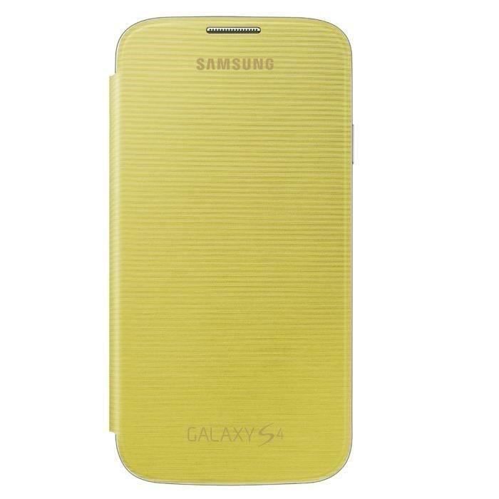 SAMSUNG Etui à rabat EF FI950J pour Samsung Galaxy S4 I9500 Jaune
