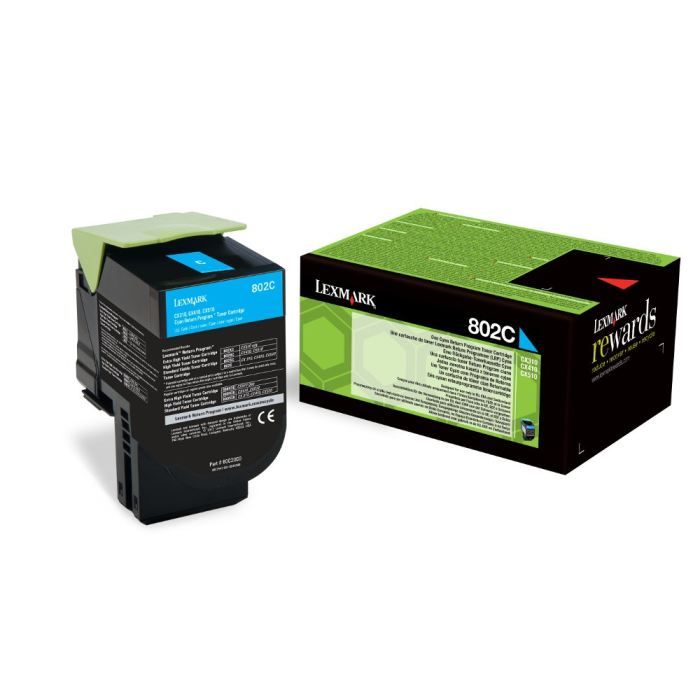 Lexmark Cyan 80C20C0 - vue 2