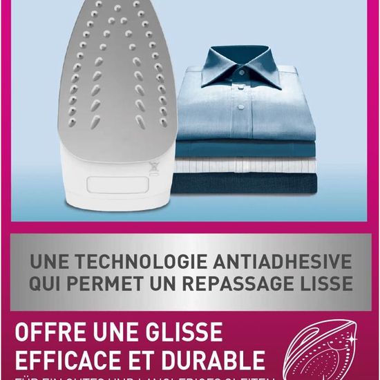 Fer à Repasser Calor Virtuo 1800W - Vapeur 24g/min, Fonction Pressing 80g - Défroissage Vertical